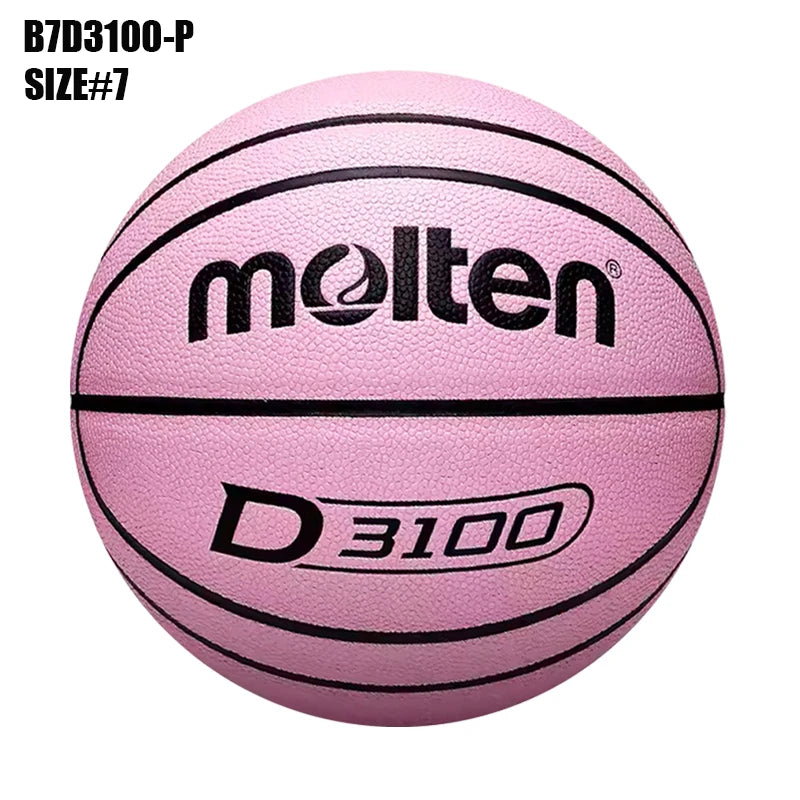 Balones de Baloncesto Originales Molten 2027, Tamaño 7/6/5, Material PU, para Juegos en Interiores y Exteriores, Entrenamiento, Hombres y Mujeres, Baloncesto