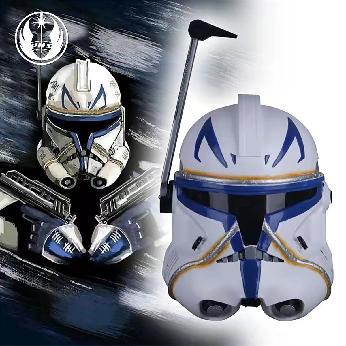 Star SW Captain Rex Clone Trooper Helmet Wearable Resin Cosplay Mask For Halloween Comic Con Roleplay Collectible Display Prop