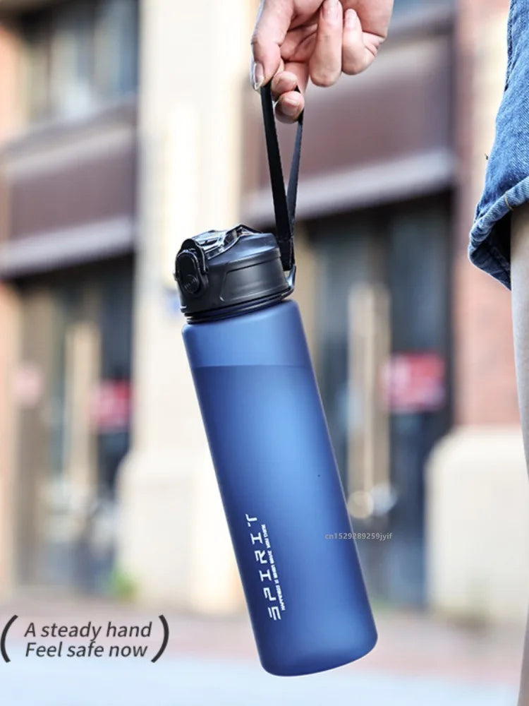 Botella de agua de 750ml con marcador de tiempo de paja, jarra de agua de plástico motivacional a prueba de fugas de gran capacidad para gimnasio, viajes, deportes al aire libre