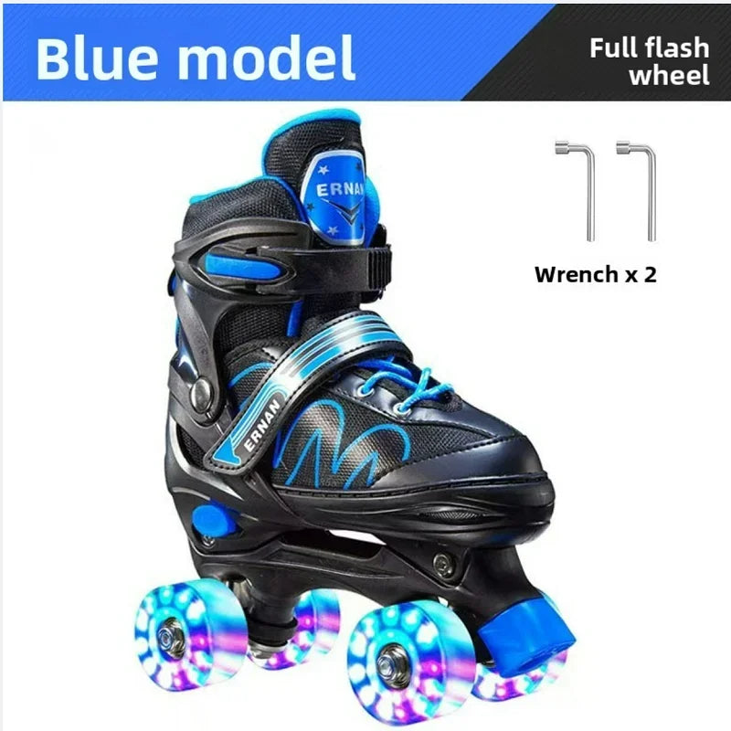 Patines en Línea Ajustables para Niños, Patines de Ruedas Iluminadas para Niños y Niñas, Zapatos de Patinaje para Deportes al Aire Libre