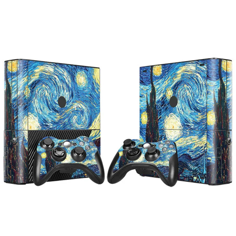 Pegatina Personalizada con Diseño a Medida para Consola Xbox 360 E y 2 Controles, Vinilo Decorativo para Xbox 360 E