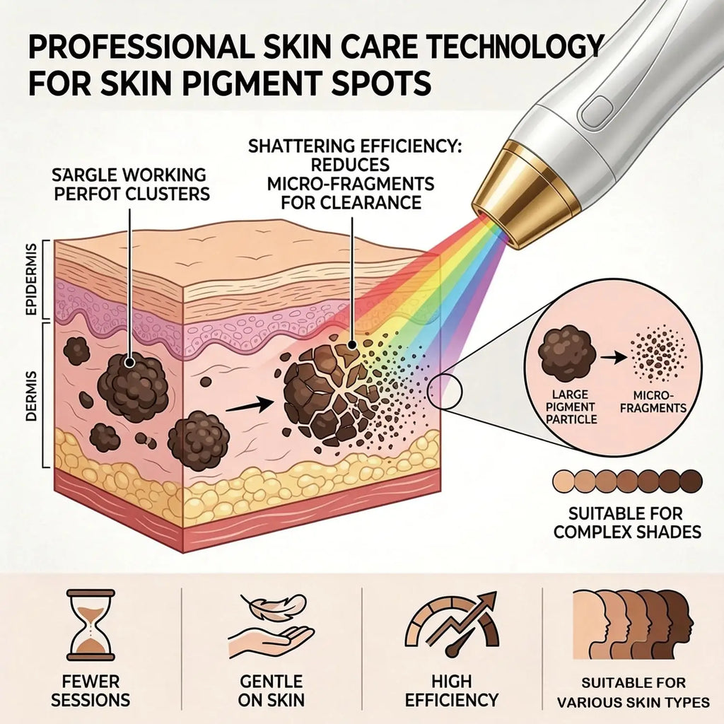 Máquina multifuncional para salones de belleza con láser de diodo 4 en 1, radiofrecuencia (RF), láser DPL y láser Pico: depilación permanente, eliminación de tatuajes y rejuvenecimiento de la piel.