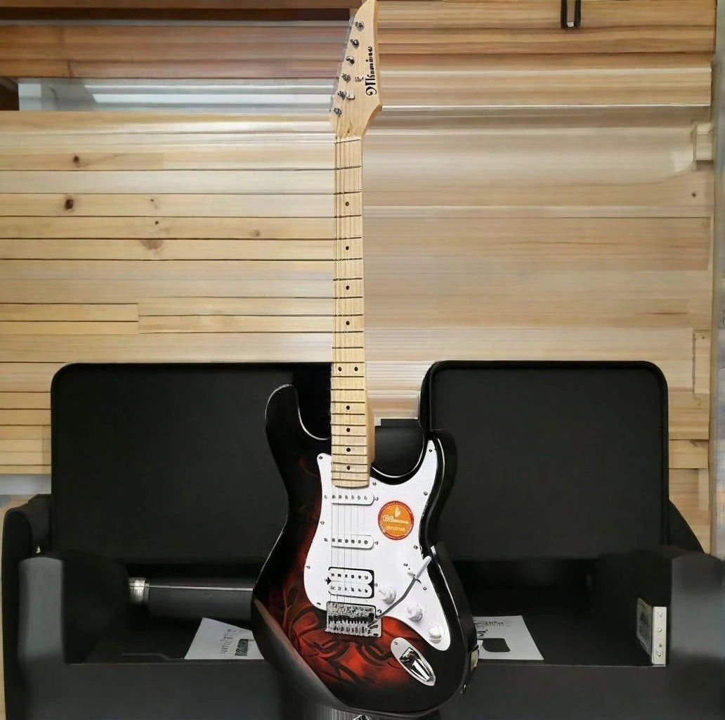 Guitarras eléctricas de madera de 39 pulgadas para principiantes, rendimiento, 22 trastes, instrumentos eléctricos de 6 cuerdas de alta calidad