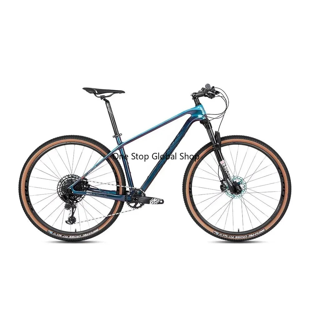 My Store Bicicleta de Montaña Año Nuevo Max M9100 27 Velocidades 29 Carbono HC+Plata Unisex T1000 Sillín Cómodo 150-165cm
