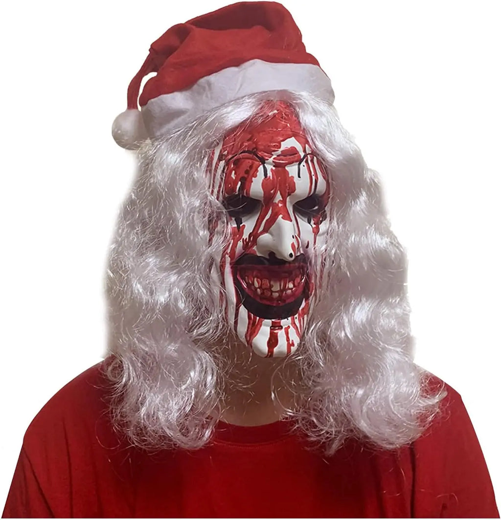 Máscaras de terror de Halloween Cosplay accesorios de disfraces de Navidad asesino aterrador máscara terrorífica para adultos