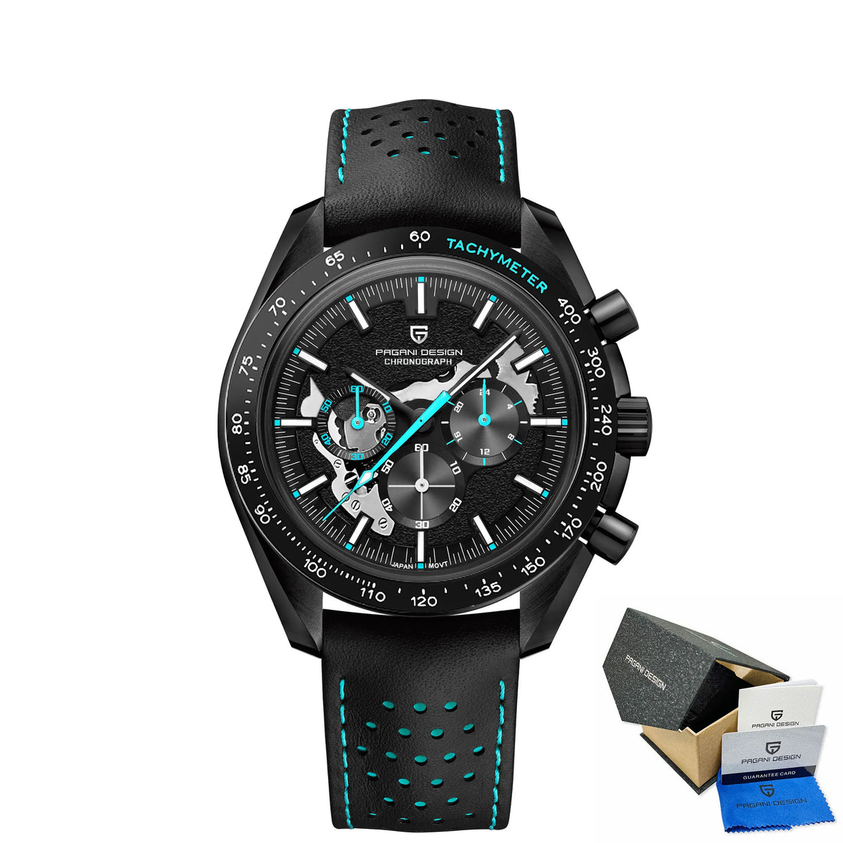 Relojes PAGANI DESIGN Moon 2026, nuevo reloj de cuarzo de lujo para hombre, cronógrafo con fecha automática, cristal de zafiro AR, reloj de pulsera resistente al agua 100M