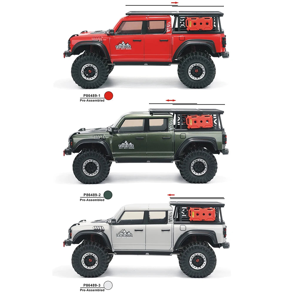 RGT EX86150 PATHFINDER 4WD RC, Vehículo Todoterreno a Escala 1/10, Modelo de Auto Eléctrico a Control Remoto RTR, Juguetes para Adultos y Niños