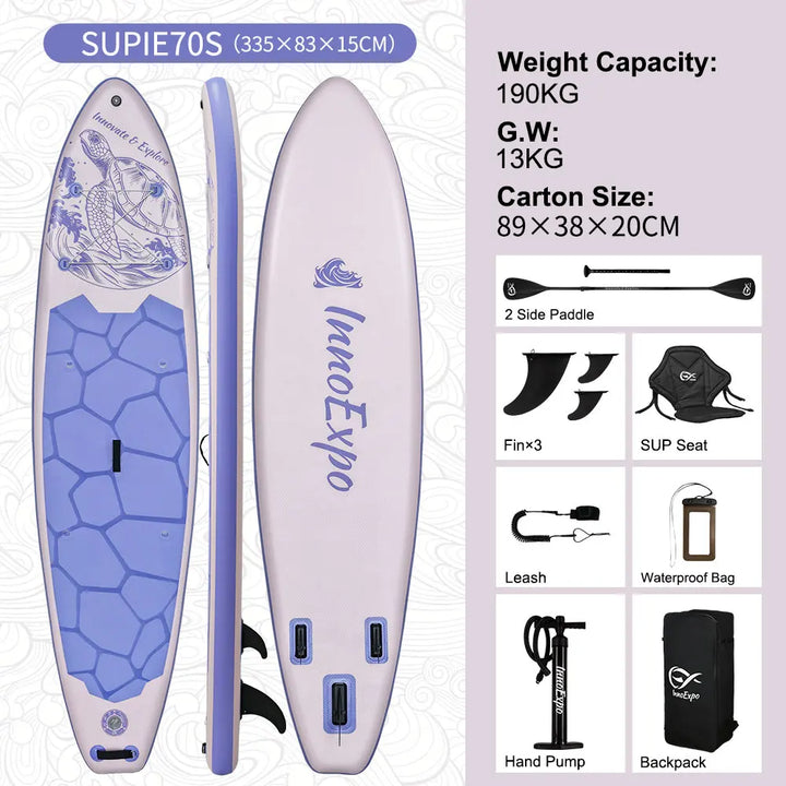 Tabla de Paddle Surf Inflable InnoExpo, Tabla de Surf, Tabla de SUP, Antideslizante, Deportes Acuáticos, Tabla de Paddle Surf ISUP