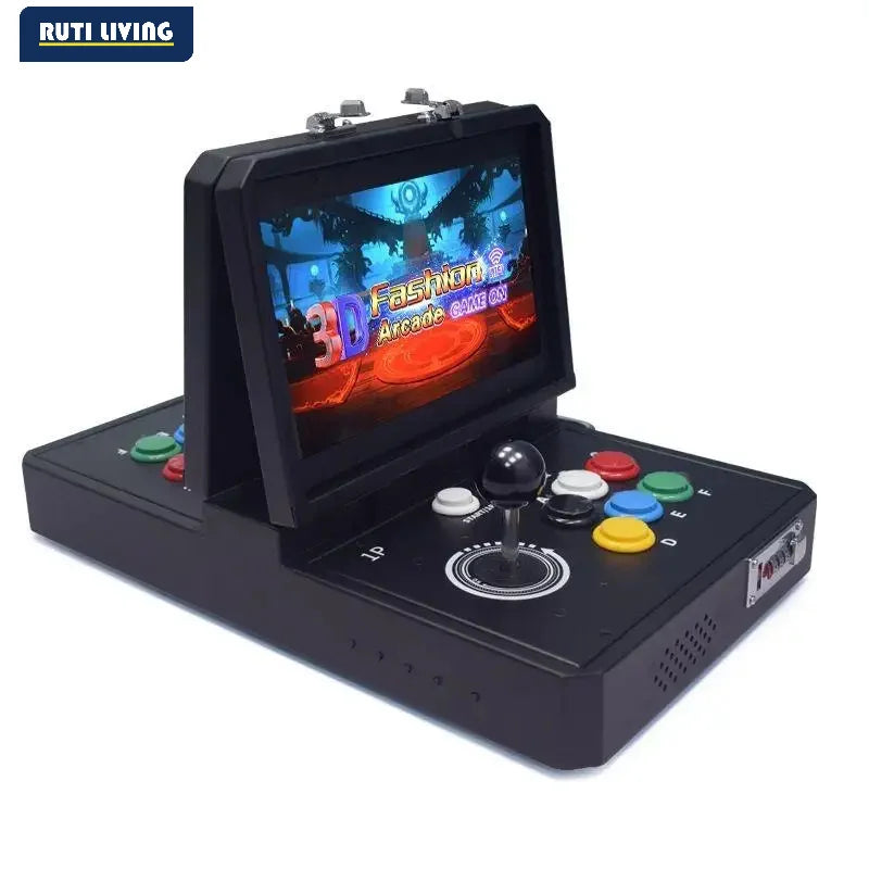 Máquina de Juegos Arcade Portátil Plegable para el Hogar - Joystick de Doble Pantalla Todo en Uno Pandora Moonlight Box