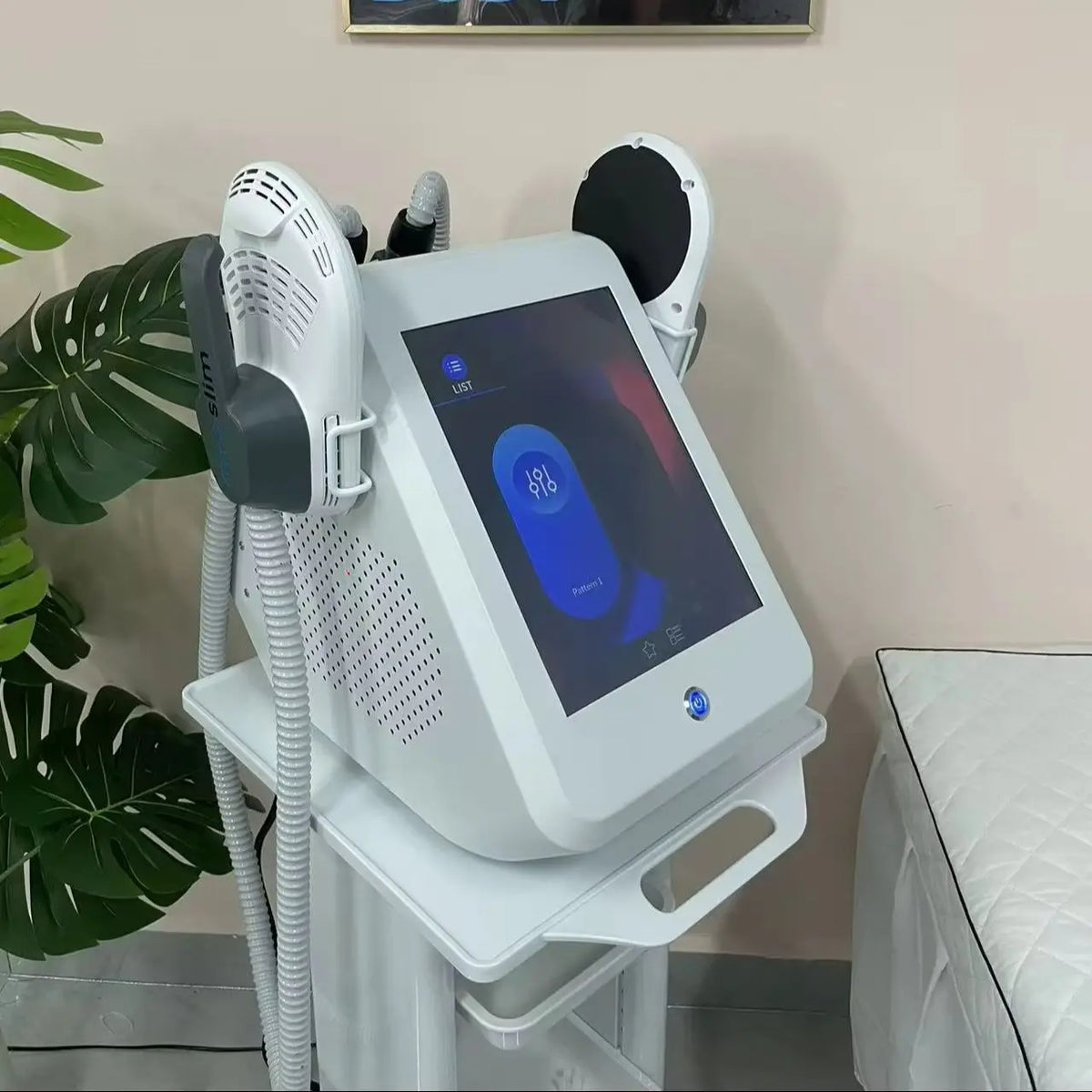 Máquina EMS Profesional para Adelgazar el Cuerpo, Estimulación Muscular, Pérdida de Peso, Terapia de Escultura Corporal, 4 Manijas, Quemador de Grasa Pélvica y de Glúteos