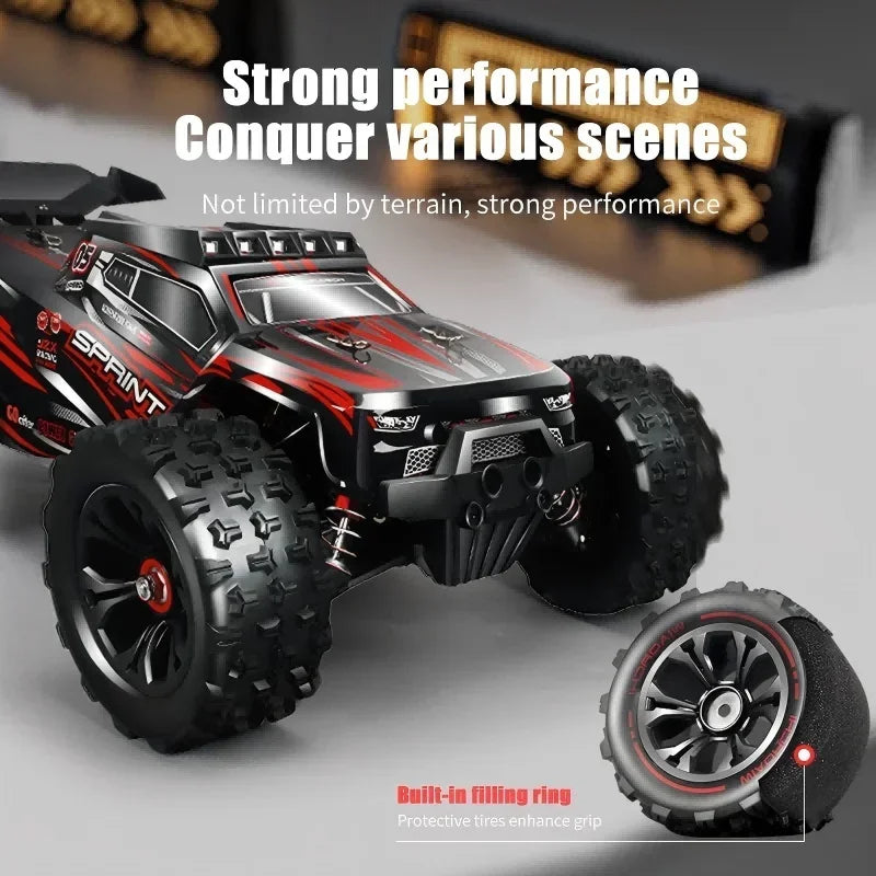 Coche teledirigido 1:14 85 KM/H o 50 KM/H 4WD con coches de Control remoto LED camión Drift Monster 4x4 de alta velocidad para niños Vs Wltoys 144001   Juguetes