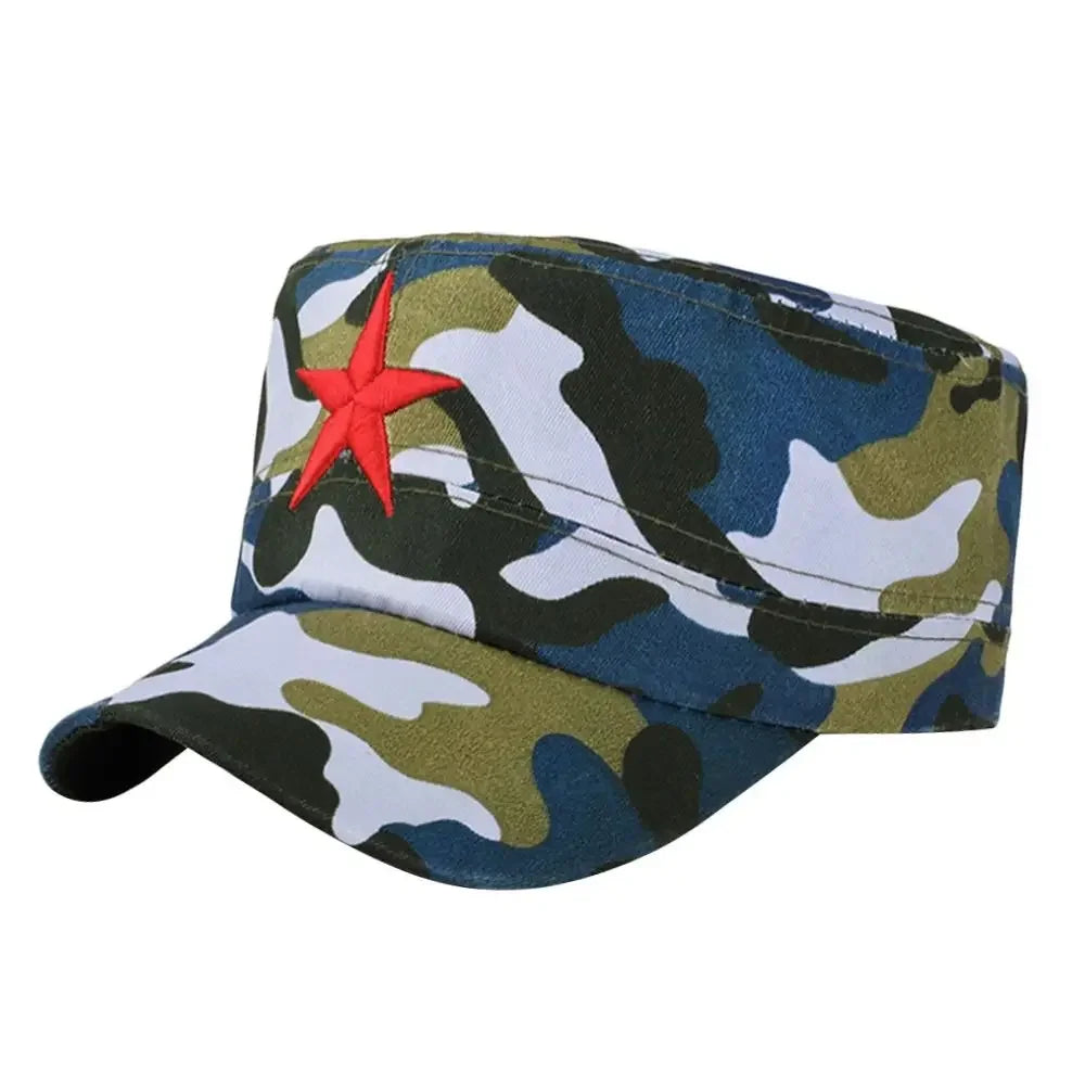 Gorra de algodón unisex para hombre, primavera, verano, playa, al aire libre, calle, estilo urbano, sombrero de sol con estrella roja, dropshipping