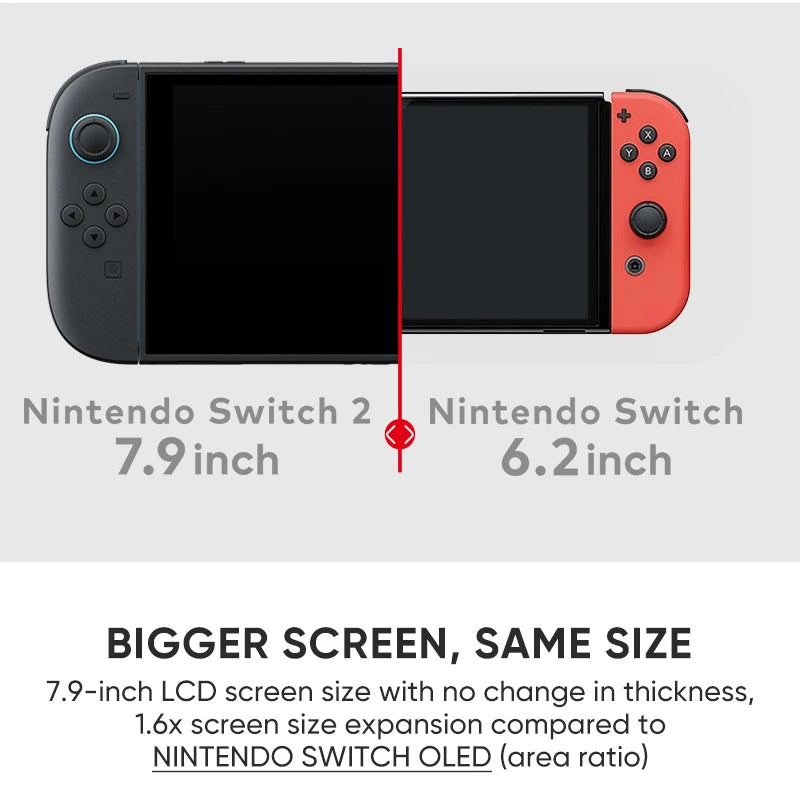 Nintendo Switch 2, Pantalla de 7.9'', Controles Joy-Con, Audio Mejorado, Consola Ajustable, Compatible con Modelos Anteriores, Tres Modos de Juego