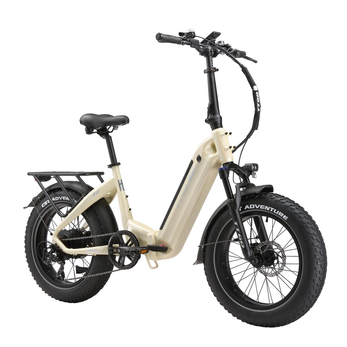 Bicicleta eléctrica de montaña Ttgo F6 Boost de 20" Fat Fire, 250W 48V 18Ah, doble sensor, freno hidráulico, 7 velocidades, larga autonomía de 150 km