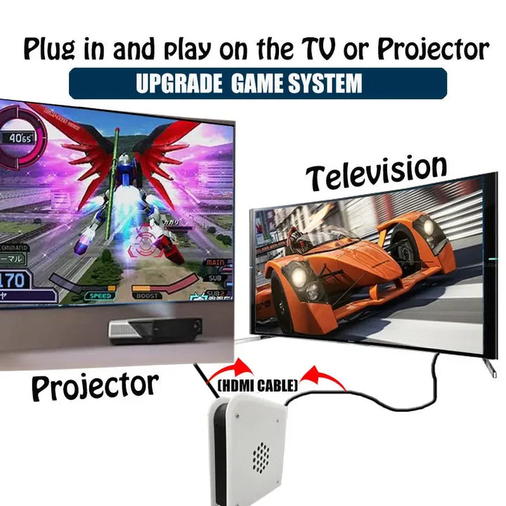 Consola de juegos retro con 8 GB de RAM, 2 TB de ROM, procesador M15, sistema Batocera, procesador I3-3110M, más de 70 000 juegos para Wii, PS2, PSP, NGC, N64 y Windows 11. Se puede jugar en la televisión.