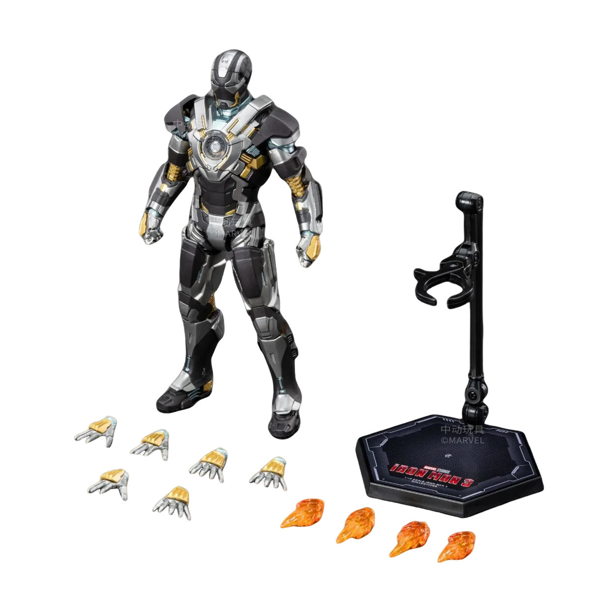 ZD Toys Iron Man figura de acción Mark 35 pargo rojo Iron Man MK 24 MK 22 MK 47 Tony Stark Ironman figura acción coleccionar juguete para regalo