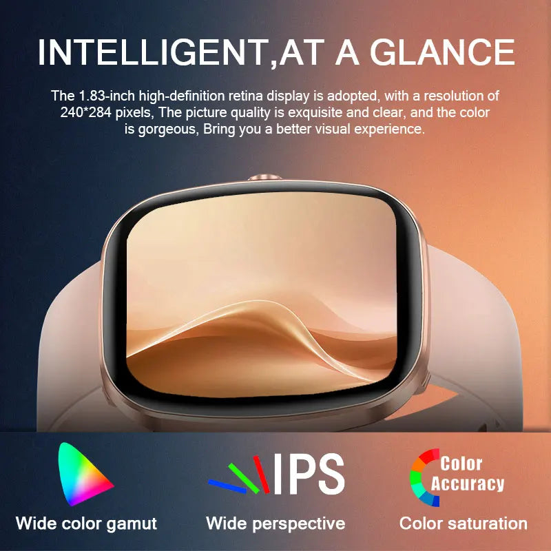 LIGE Nuevo reloj inteligente con pantalla táctil completa para hombres y mujeres, pulsera con monitor de frecuencia cardíaca, rastreador de ejercicios deportivos resistente al agua, reloj inteligente para hombres y mujeres