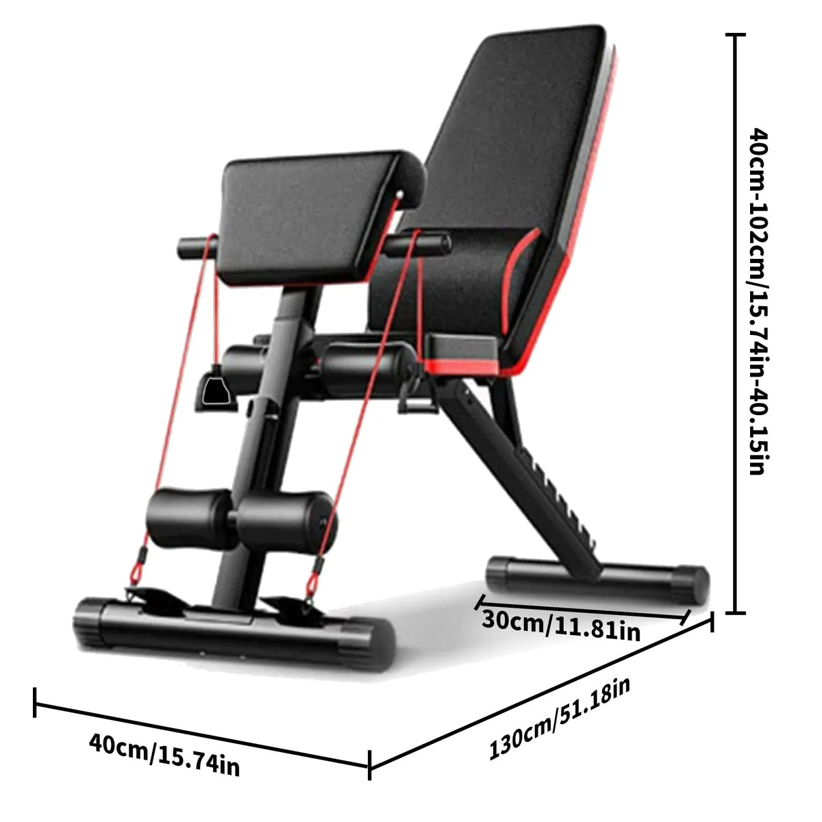Banco de Pesas Multifuncional Seis en Uno, Banco de Entrenamiento Muscular con Ajuste de Ángulo del Respaldo, Banco de Pesas para Fitness