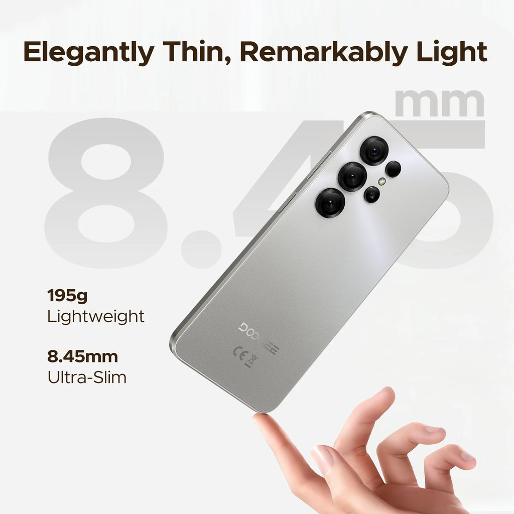 Versión Global DOOGEE Note56 X Smartphone Android 16 24GB RAM(3GB+21GB) 64GB ROM Pantalla de 6.56'' Batería de 6150mAh Teléfono Móvil
