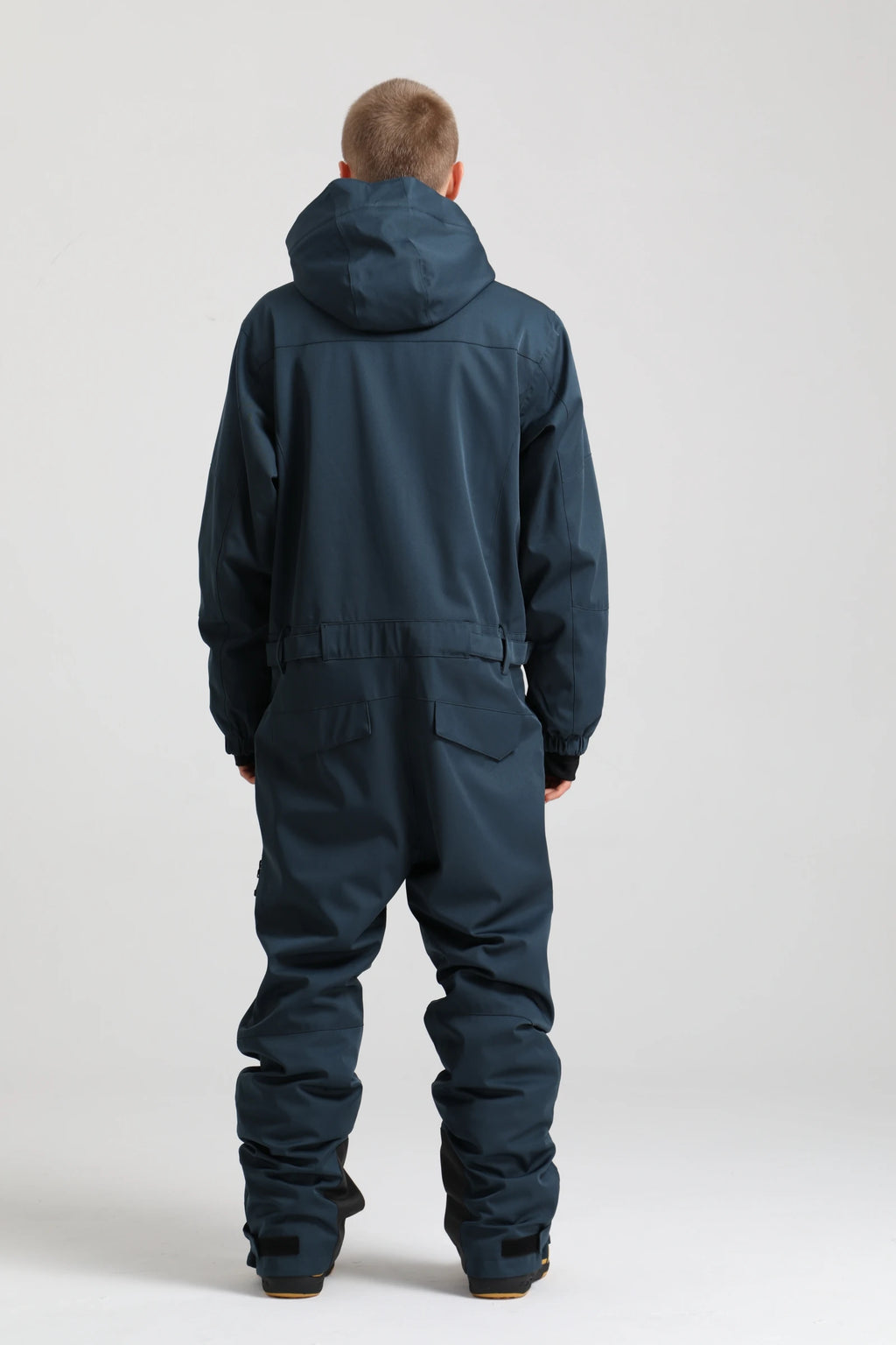 Gsou Snow Traje de esquí de una pieza para hombre, resistente al viento, impermeable, con aislamiento térmico, con forro polar, mono de esquí de ajuste relajado