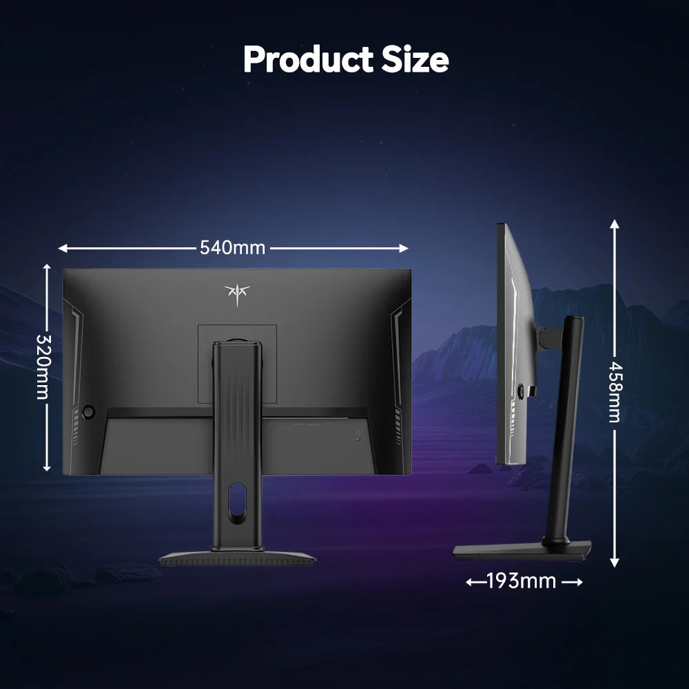 Monitor para Juegos KTC H24T7 de 23.8 Pulgadas, 2K QHD 2560x1440, 185Hz, IPS Rápido, HDR400, 1ms MPRT, Compatible con FreeSync y G-Sync, Cuidado de la Vista, Soporte Ajustable en Altura