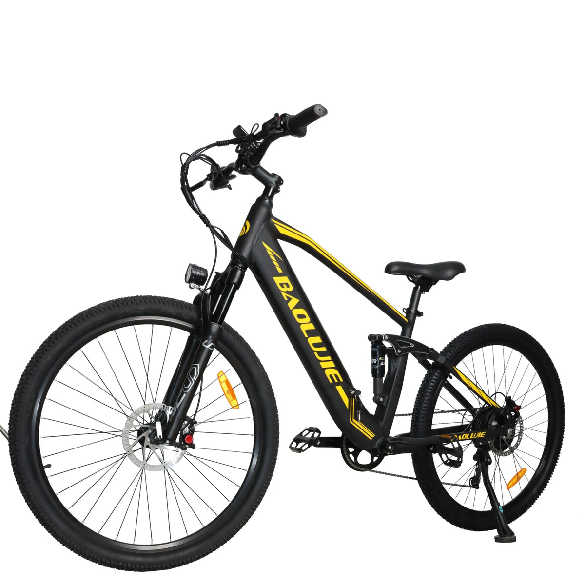 BAOLUJIE S9 29 Inch 750W Peak 1500W Electric Mountain Bike, 48V 14AH Removable Battery 45-55KM Range, Hydraulic Disc Brakes & Pneumatic Suspension, All-Terrain Adult E-Bike