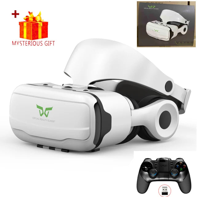 Gafas VR de realidad Virtual, auriculares 3D, casco para Android, iPhone, teléfono inteligente, juego de teléfono móvil, gafas reales, lentes para dispositivos