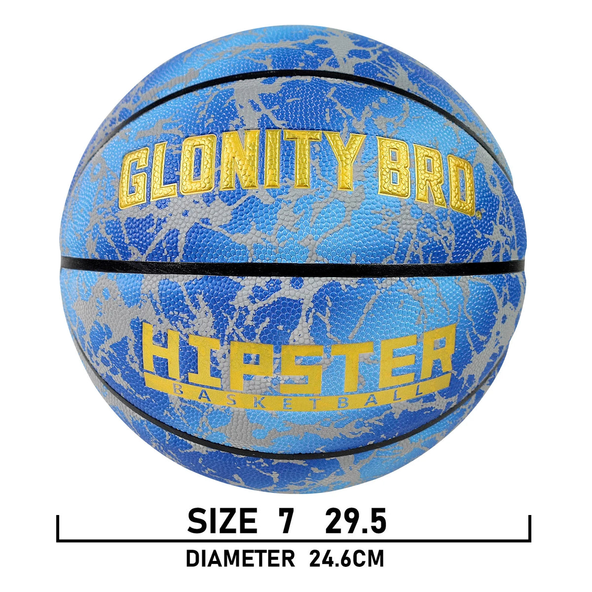 Pelota de baloncesto brillante de cuero, resistente al desgaste, tamaño 5/6/7-27, 5/28, 5/9,5 pulgadas, para jóvenes, juego nocturno de baloncesto en el exterior y