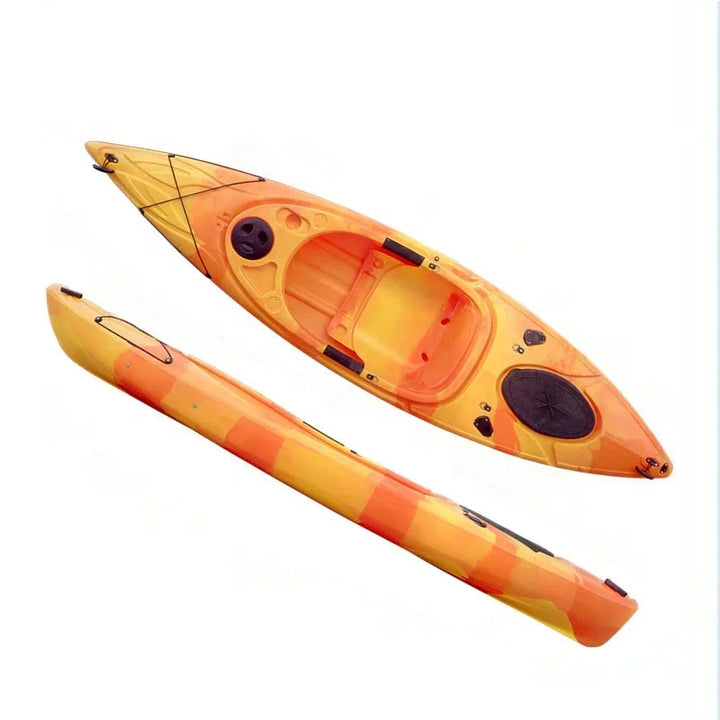 Kayak de Pesca Oceánica Económico de 3.08M (10 pies) Rotomoldeado, Canoa Individual con Remo