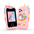 Unicorn Kids Pretend Smart Phone Touch Screen Learning Toy with Camera Music Games for Toddler Girls