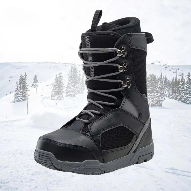 Botas de Snowboard para Adultos, Unisex, Todoterreno, Impermeables, con Entresuela de EVA Resistente al Desgaste
