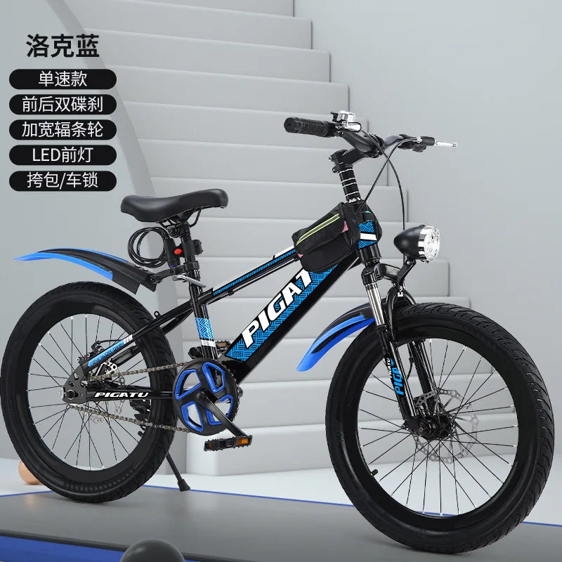 Bicicleta de montaña infantil de 24 pulgadas con velocidades variables para niños y adolescentes de 6 a 12 años, para ciclismo deportivo al aire libre y todoterreno