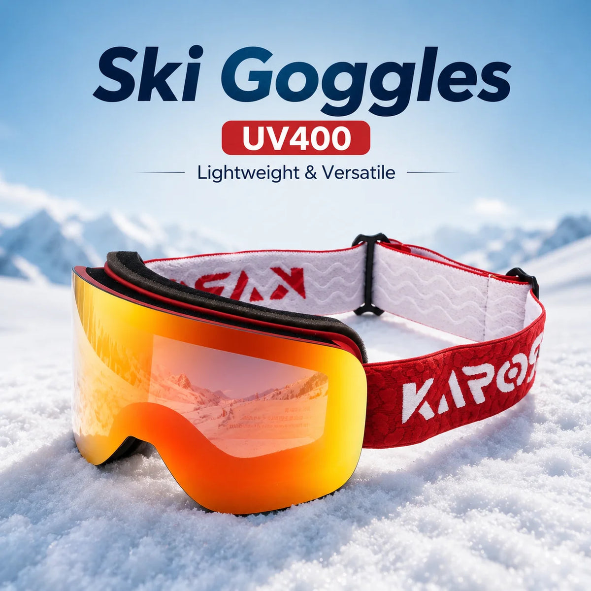 Gafas de esquí Karos de doble capa, antivaho, UV400, ligeras, nuevas, para deportes de invierno, snowboard, motos de nieve, montañismo.