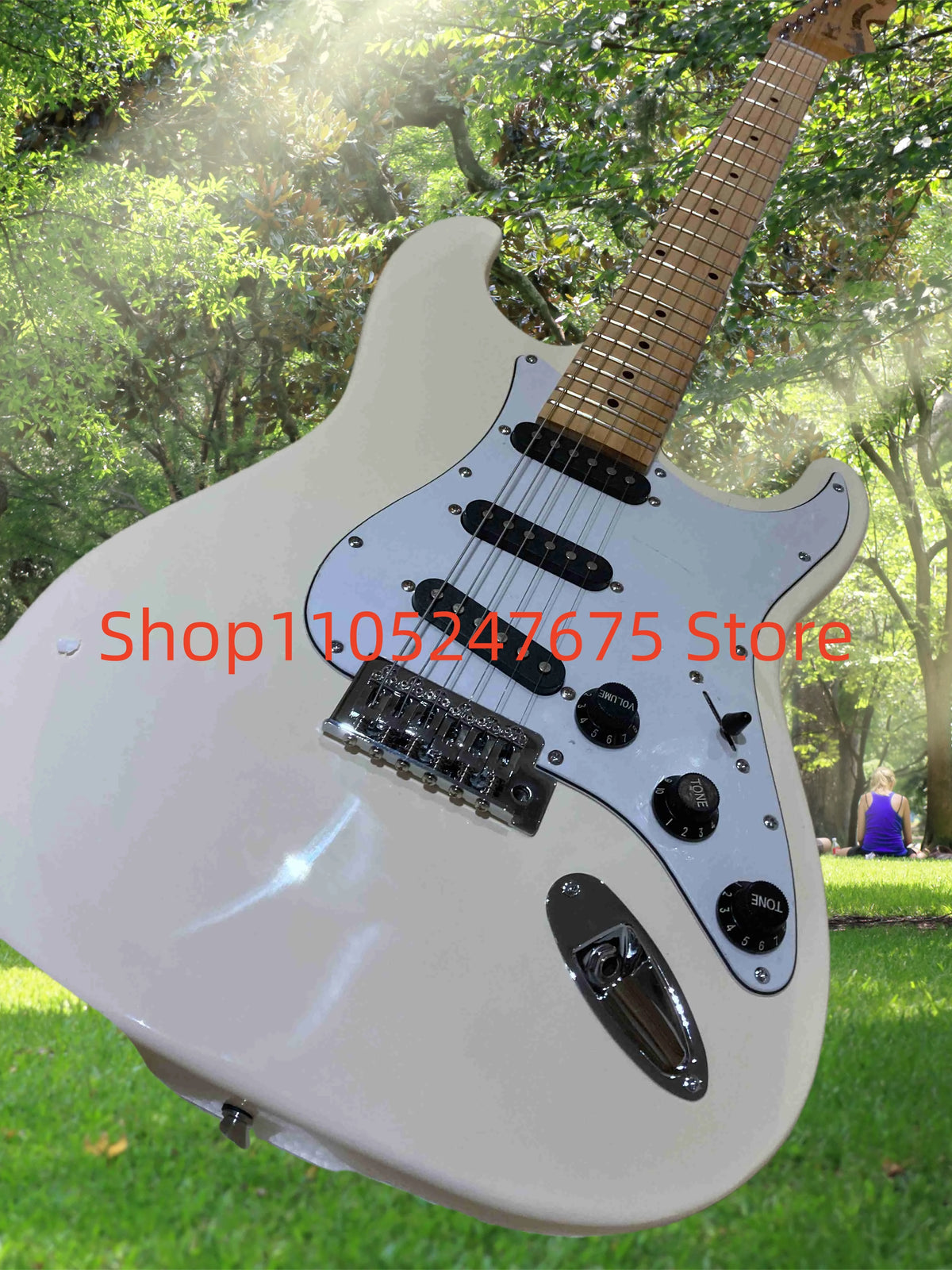 (Entrega en 25-35 días) En stock Guitarra eléctrica con cuerpo personalizado de caoba 05