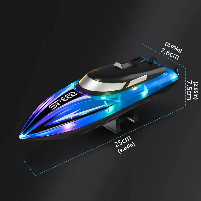 RC Boat Ship High-Speed Remote Control Boats Speedboat Radio Controlled Machine Toys for Boys Children's Day Gifts Outdoor Toy