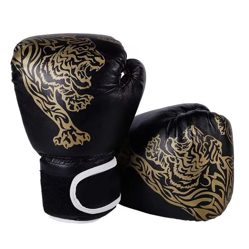 1 Par de Guantes de Boxeo de Cuero para Niños, Guantes de Entrenamiento de Boxeo, Guantes de Gimnasio para Niños, Protector de Manos