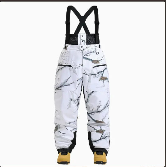 Pantalones de Esquí Gsou para Mujer, Impermeables, para Deportes de Montaña, Invierno, para Hombre y Mujer, Overoles de Snowboard con Tirantes, Pantalones de Nieve Cálidos para -40 Grados