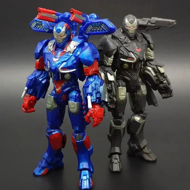 Marvel-figura de acción de Iron Man, modelo de máquina de guerra de 3,75 pulgadas, modelo de los vengadores, juguetes, regalos, estatuas de Anime, colecciones de estatuillas