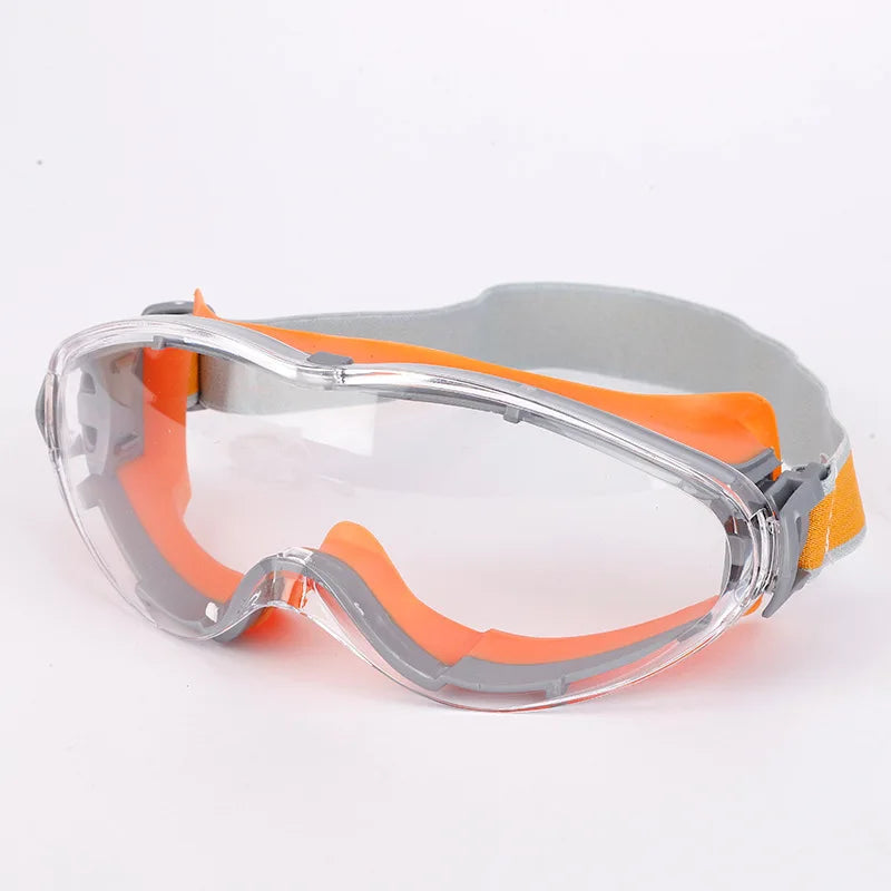Gafas protectoras de montura grande HD, transparentes, antiultravioleta, impermeables, antiniebla, para montar y esquiar, gafas deportivas de seguridad