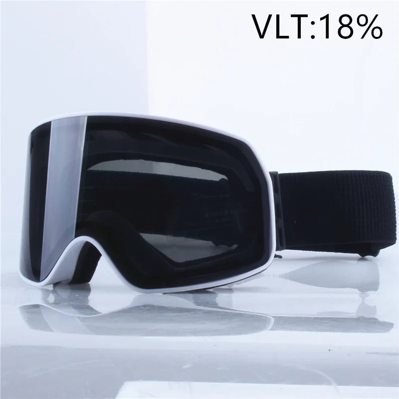 Gafas de esquí y snowboard para mujer y hombre, gafas de protección para esquiar, protección UV 400 contra la nieve, para usar sobre gafas, diseño cilíndrico, doble protección antivaho, modelo 2028.