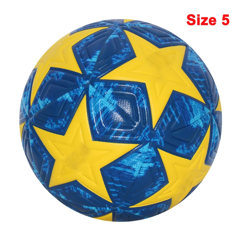 Balón de fútbol estándar, pelotas profesionales para deportes al aire libre, entrenamiento de fútbol sin costuras, Material de PU de alta calidad, tamaño 5, talla 4