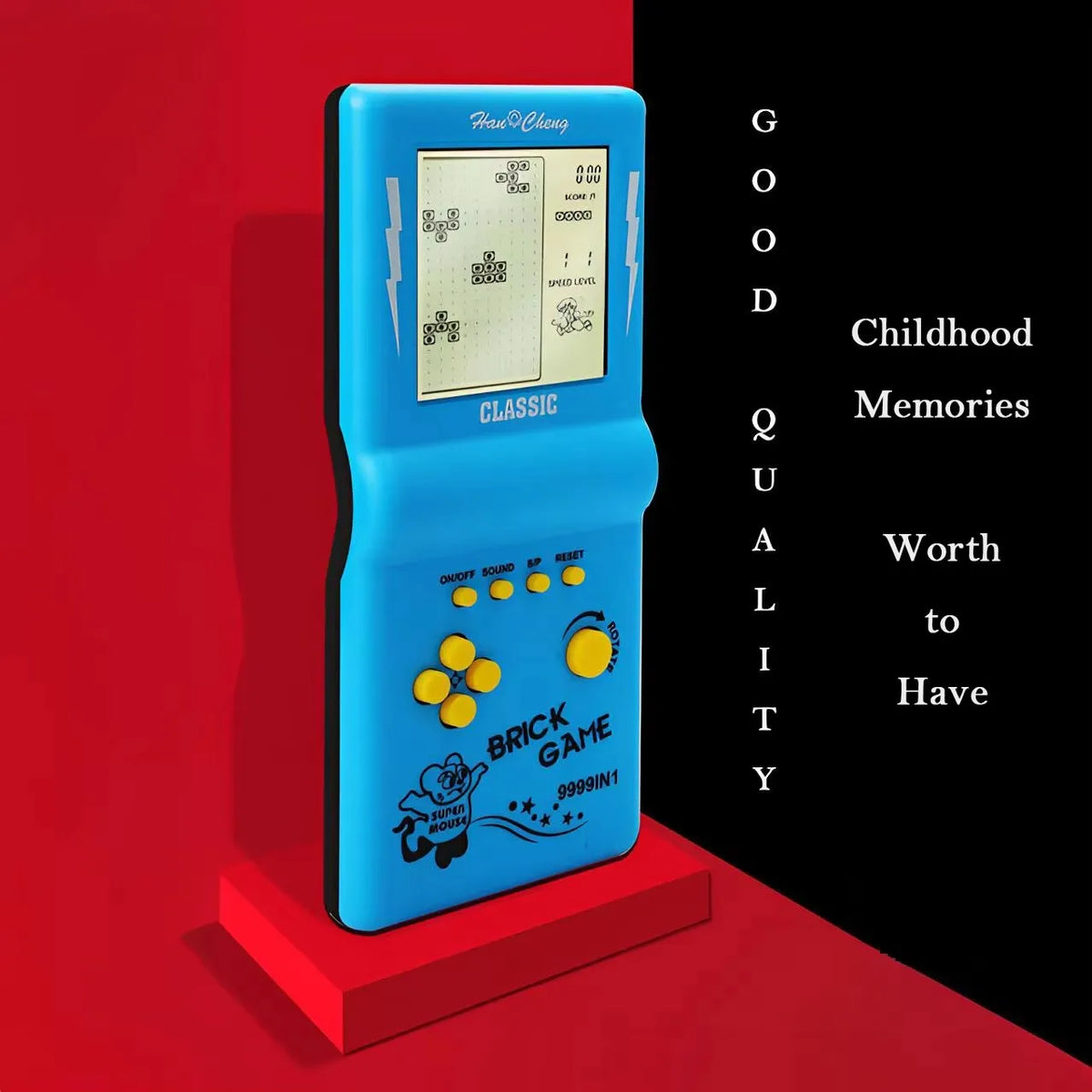 Consolas de juegos retro portátiles, máquinas de juego de mano tipo Tetris, juegos de bolsillo nostálgicos con pantalla grande, juguetes de rompecabezas