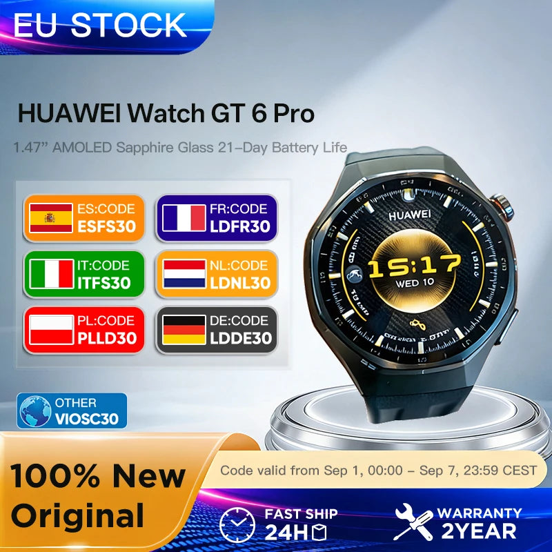 Reloj inteligente HUAWEI Watch GT 6 Pro 46mm GPS 1.47''