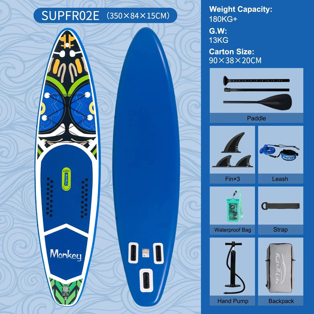 Tabla de Paddle Surf Inflable FunWater, Tabla de Surf SUP de 11&