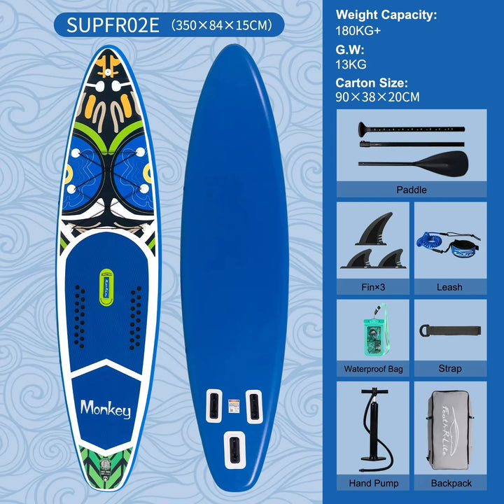Tabla de Paddle Surf Inflable FunWater, Tabla de Surf SUP de 11&