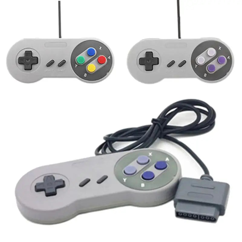 Wired SNES Retro Game Controller Responsive Press Buttons Durable Material for Classic Game Home Play