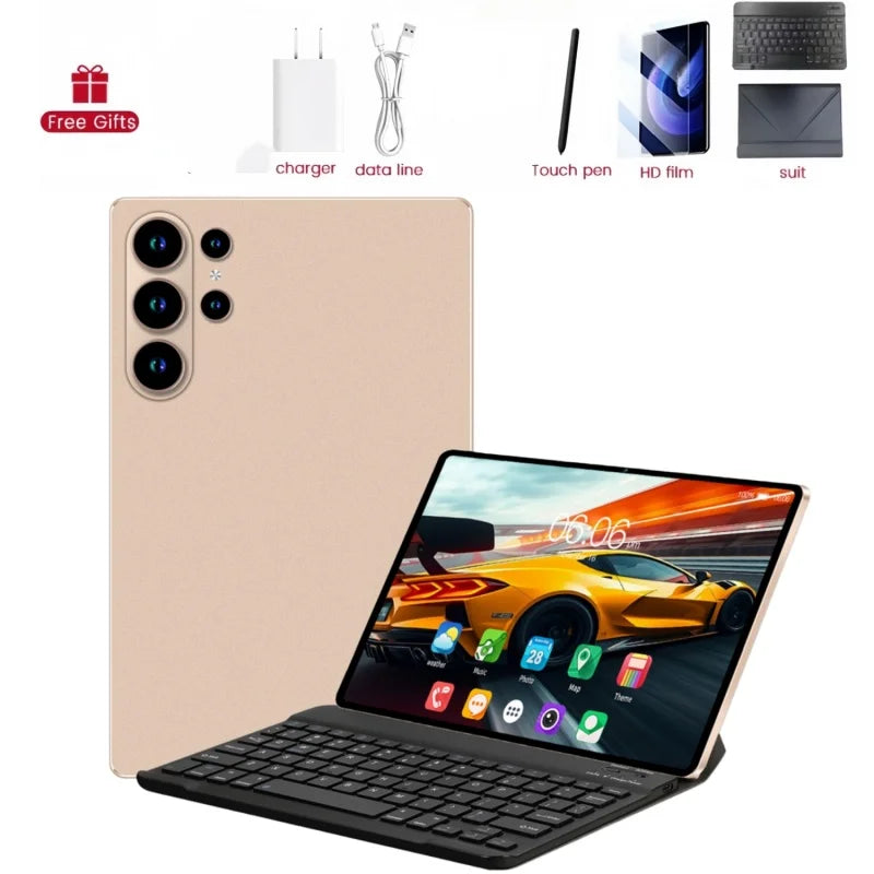 Tablet PC 2026 Último Modelo Global con Android 15, Snapdragon 8 Gen3, Pantalla de 11 Pulgadas con Luz Suave, S27 Ultra, WiFi, GPS, WPS, 5G