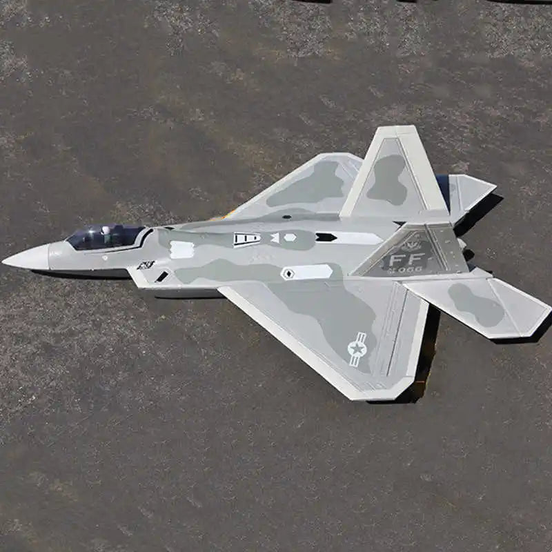 Avión teledirigido F22 V2 Raptor, modelo de combate con conductos de 6 canales y 50mm, aviones acrobáticos 3D rentables, ala fija mejorada