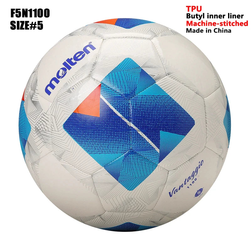 Balones de Fútbol Molten 2027, Tamaño Estándar 5 y 4, Alta Calidad, para Césped Artificial, Deportes de Equipo, Partidos, Entrenamiento, Fútbol