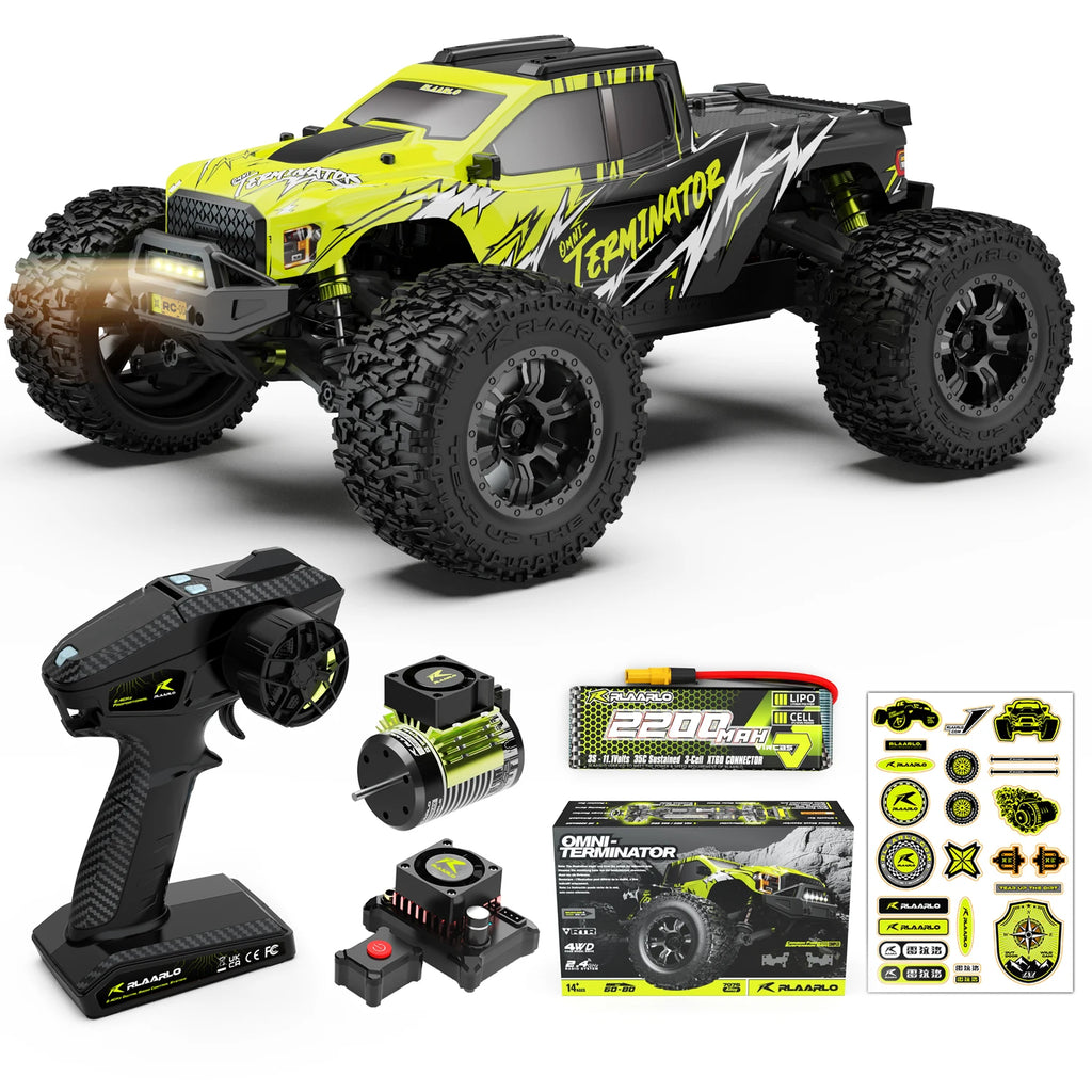 RLAARLO All-Round Terminator, Auto RC 4x4 Todoterreno, Camioneta Monstruo a Control Remoto, Escala 1:10, Auto RC de Escalada Todo Terreno